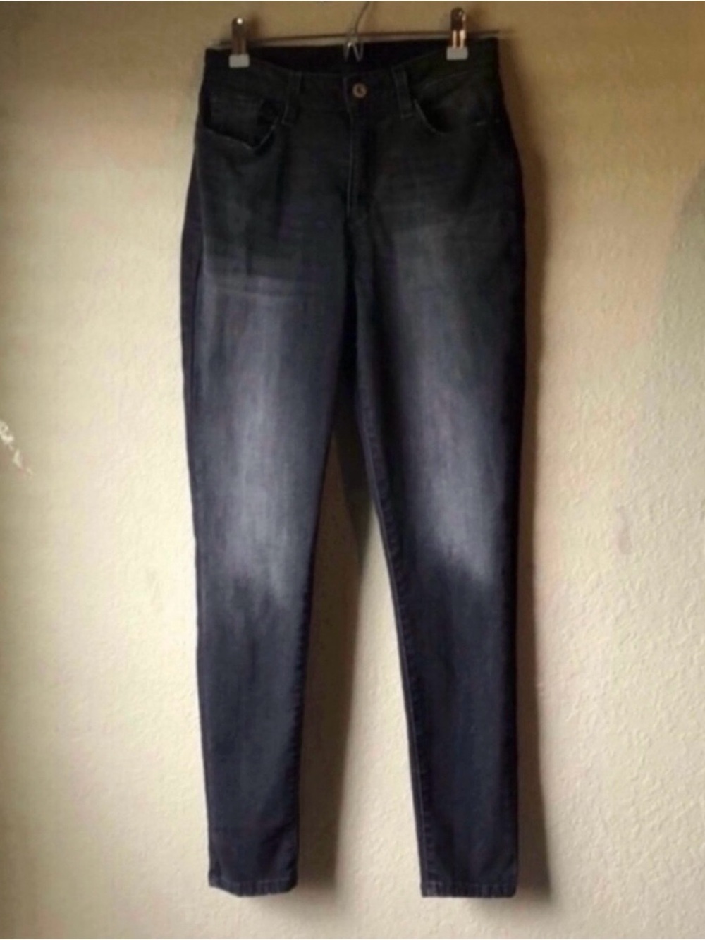 Arizona Jeans Women’s Y2K Black Distressed Casual Skinny Denim Jeans Juniors 5